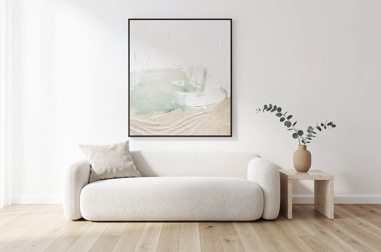 Minimalistisches Wohnzimmer