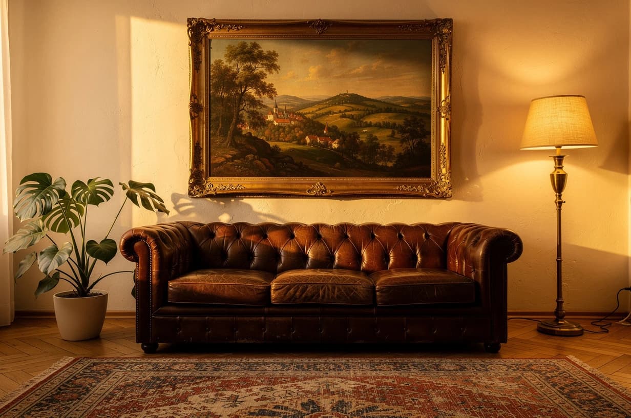 Landschaft im Goldrahmen